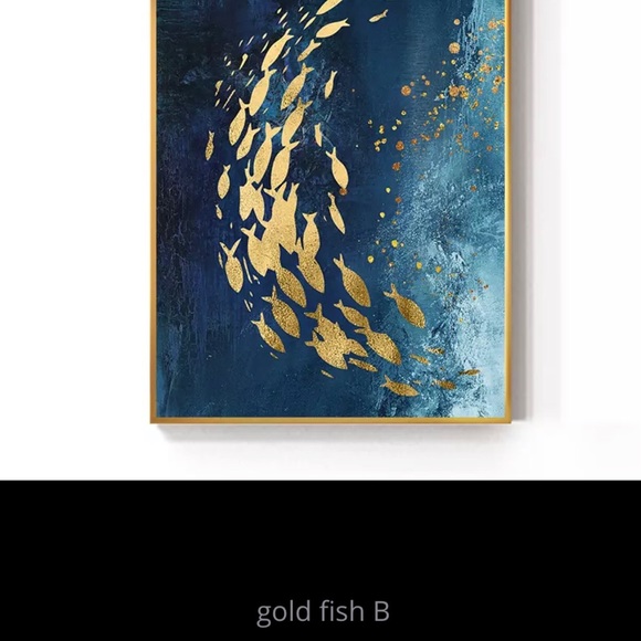 “SCHOOL OF GOLD”🌊🐠🐠🌊🐠🌊🐠 (no frame) - Picture 3 of 6